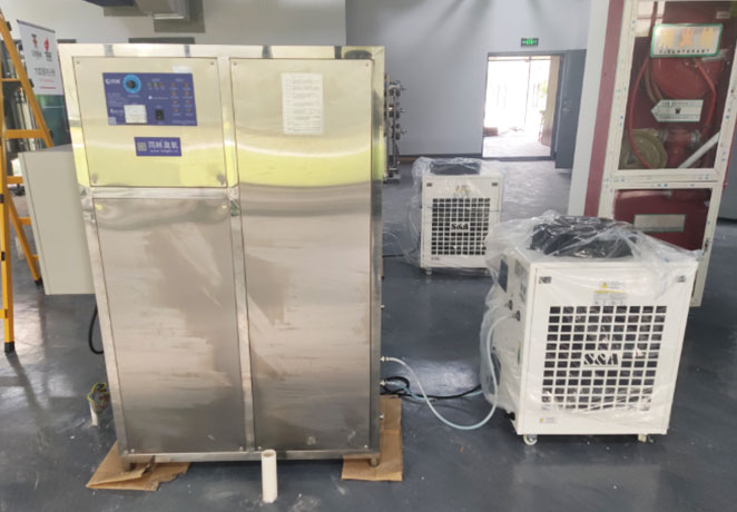 某園區小型污水處理臭氧消毒現場